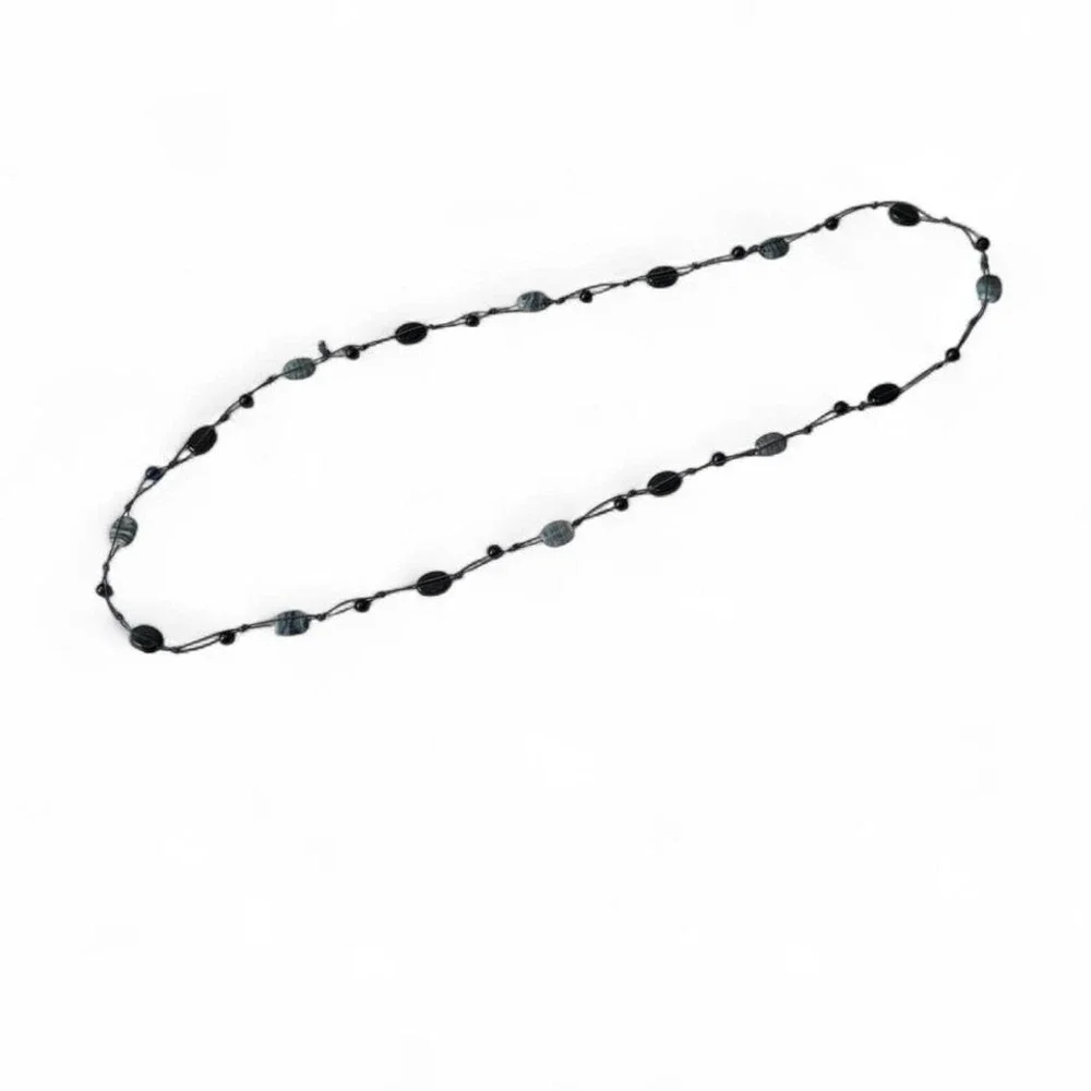 Vintage Multicolored Long Beaded Necklace‎